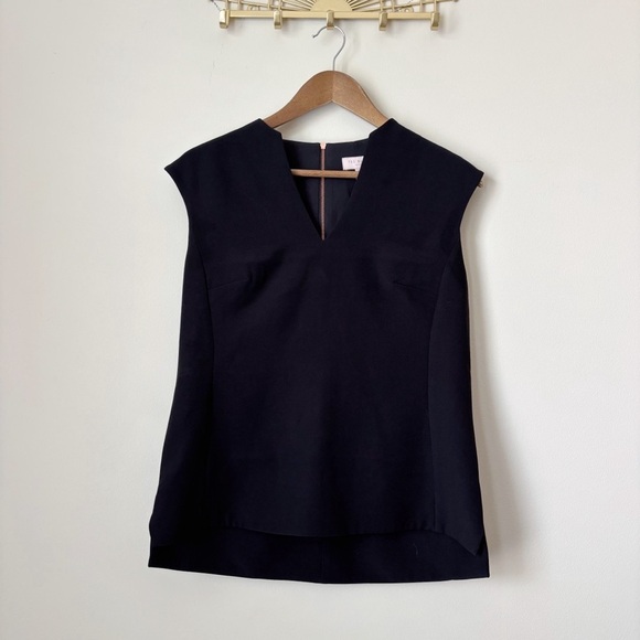 Ted Baker Tops - Ted Baker Paysy Top 2 Medium Black Cap Sleeve